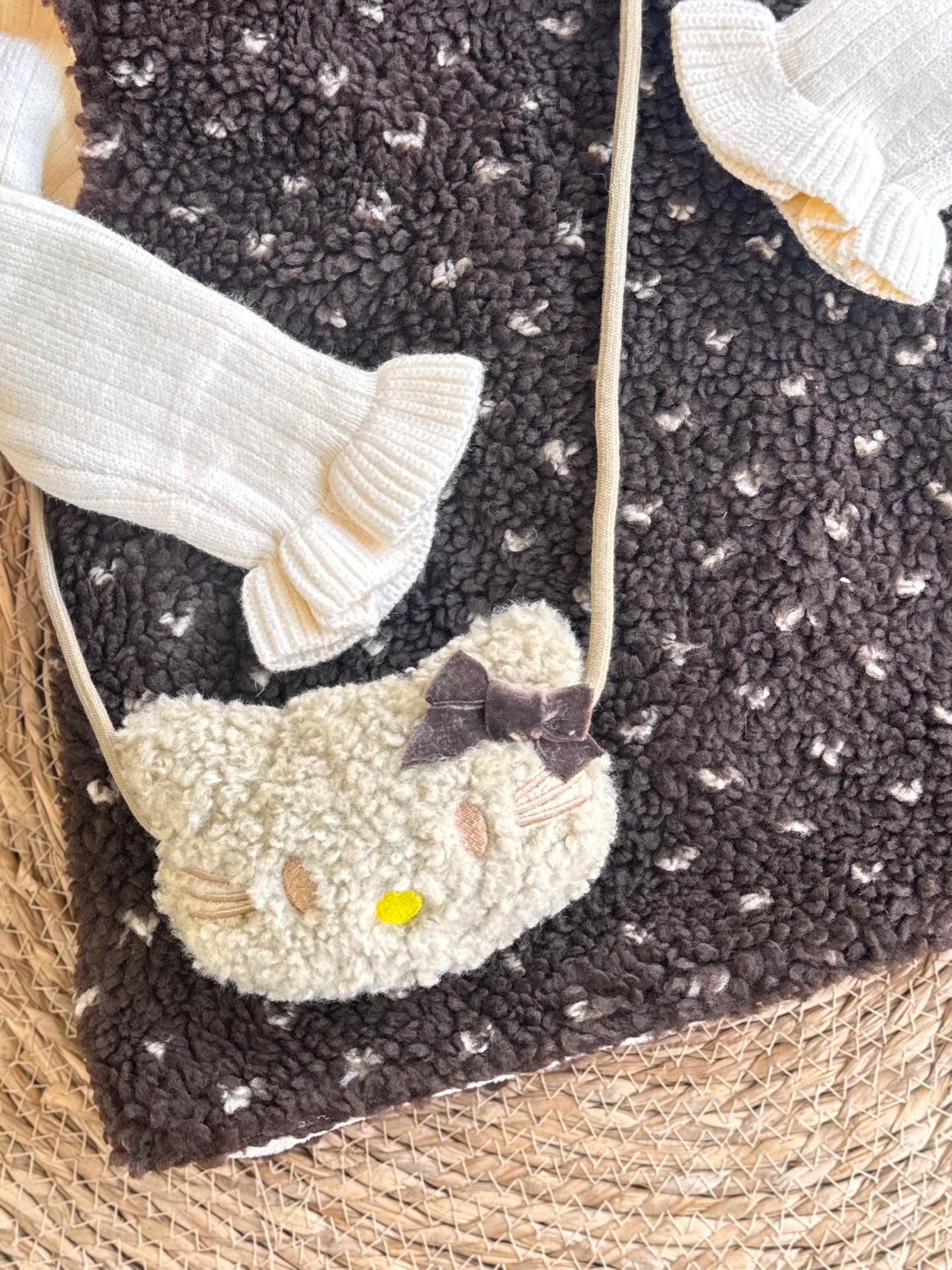 Cozy Cocoa Kitty Pinafore Set
