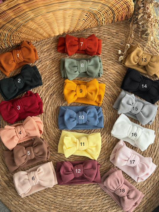Colorful Ribbed Headbands