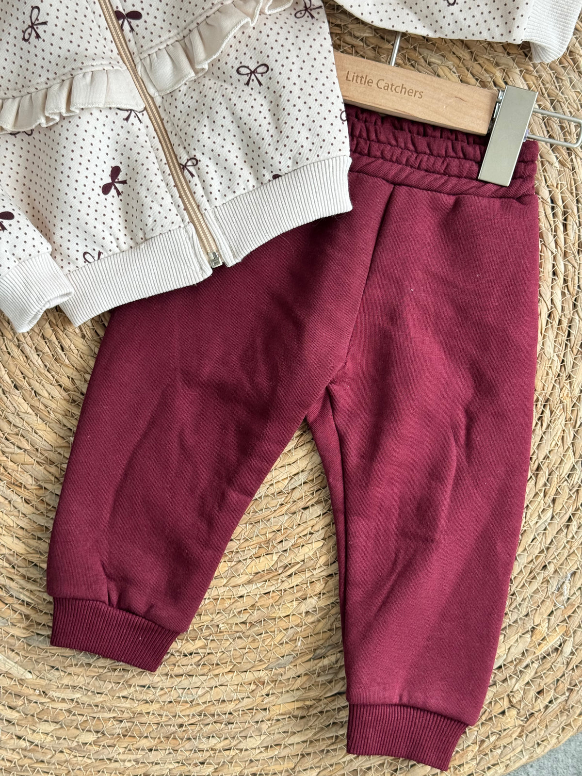 Burgundy Bow Set