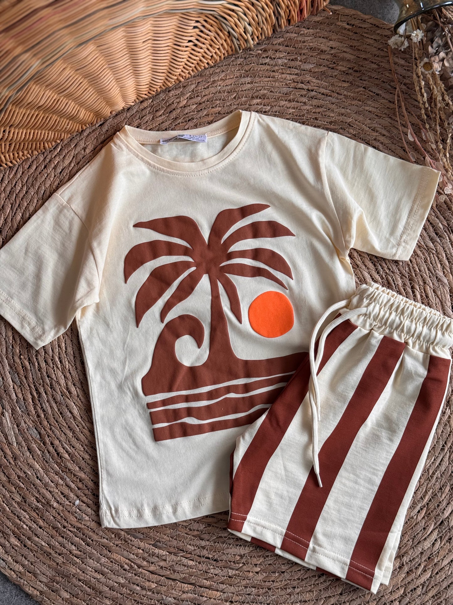The Sol & Palms Set-Brown