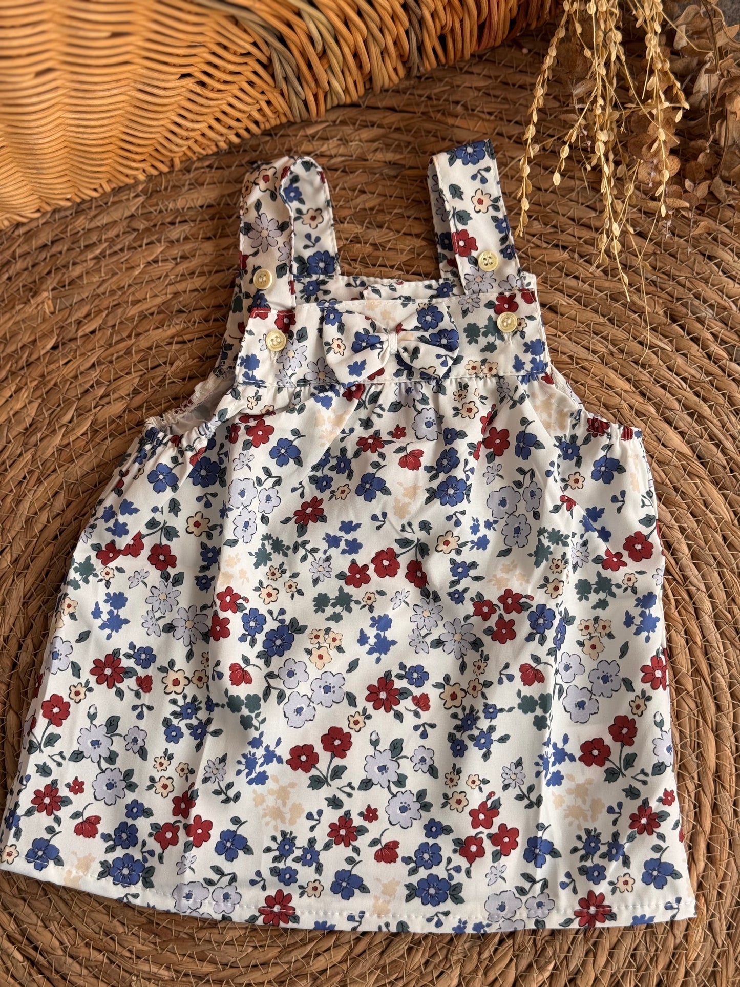 Floral Dress-Blue