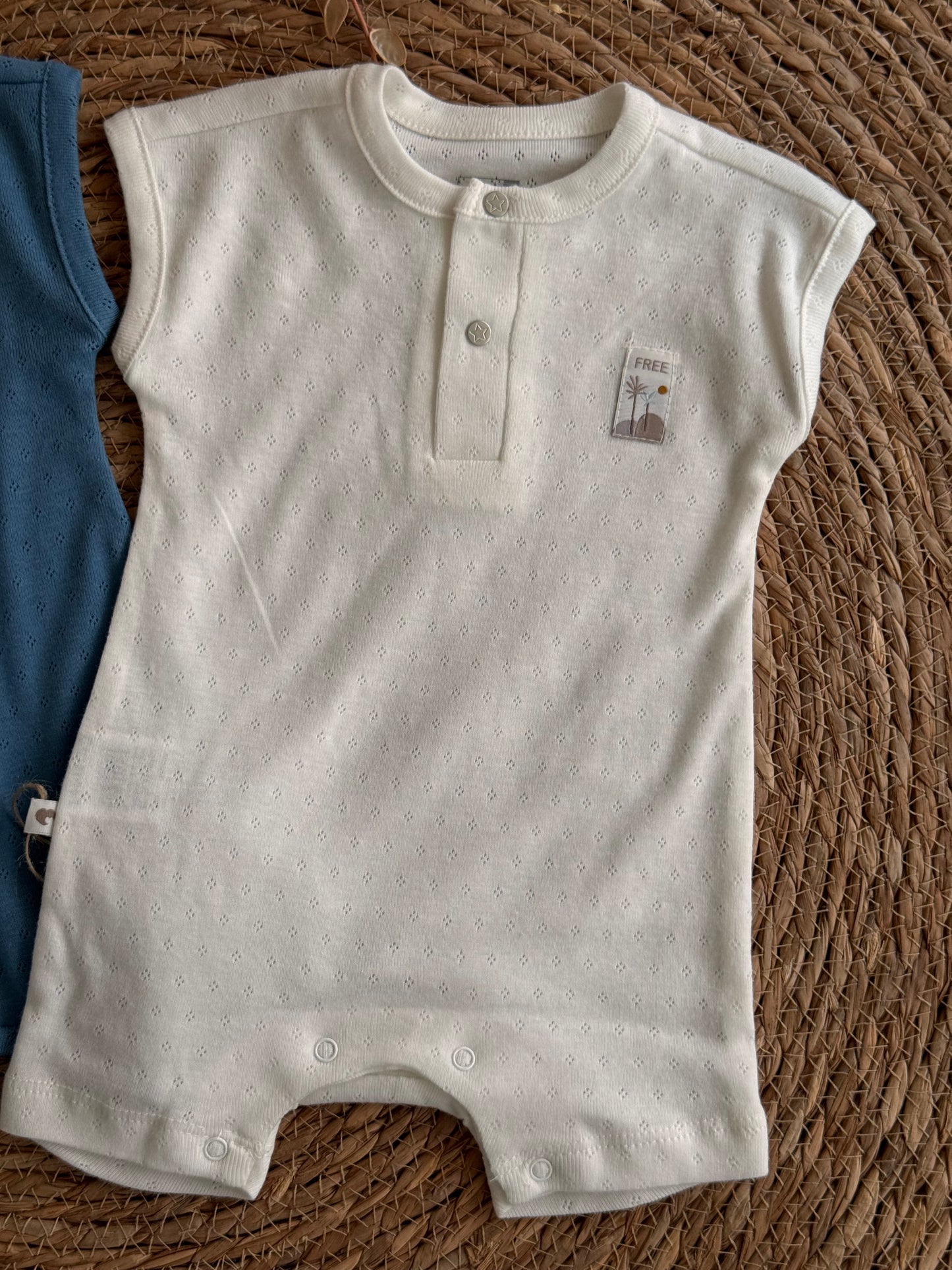 Essential Knit Henley romper