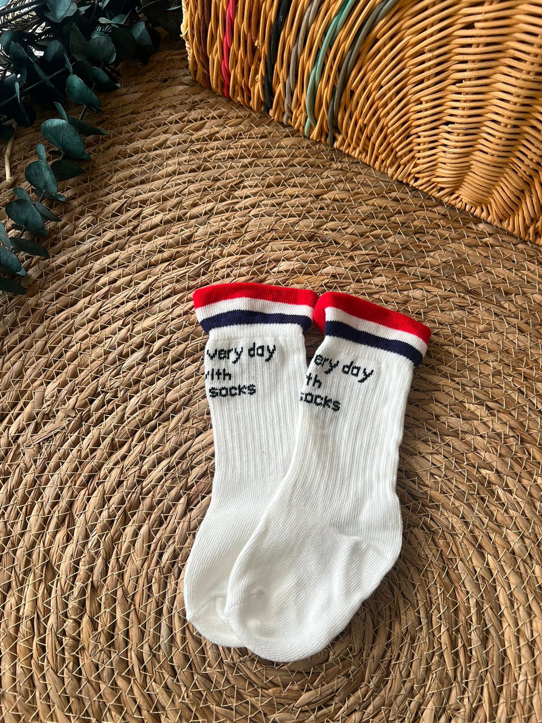 Casual Long Socks-Red
