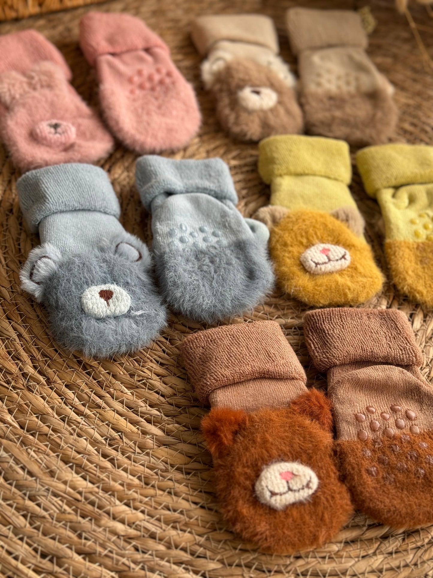 Baby Bear Plush Socks