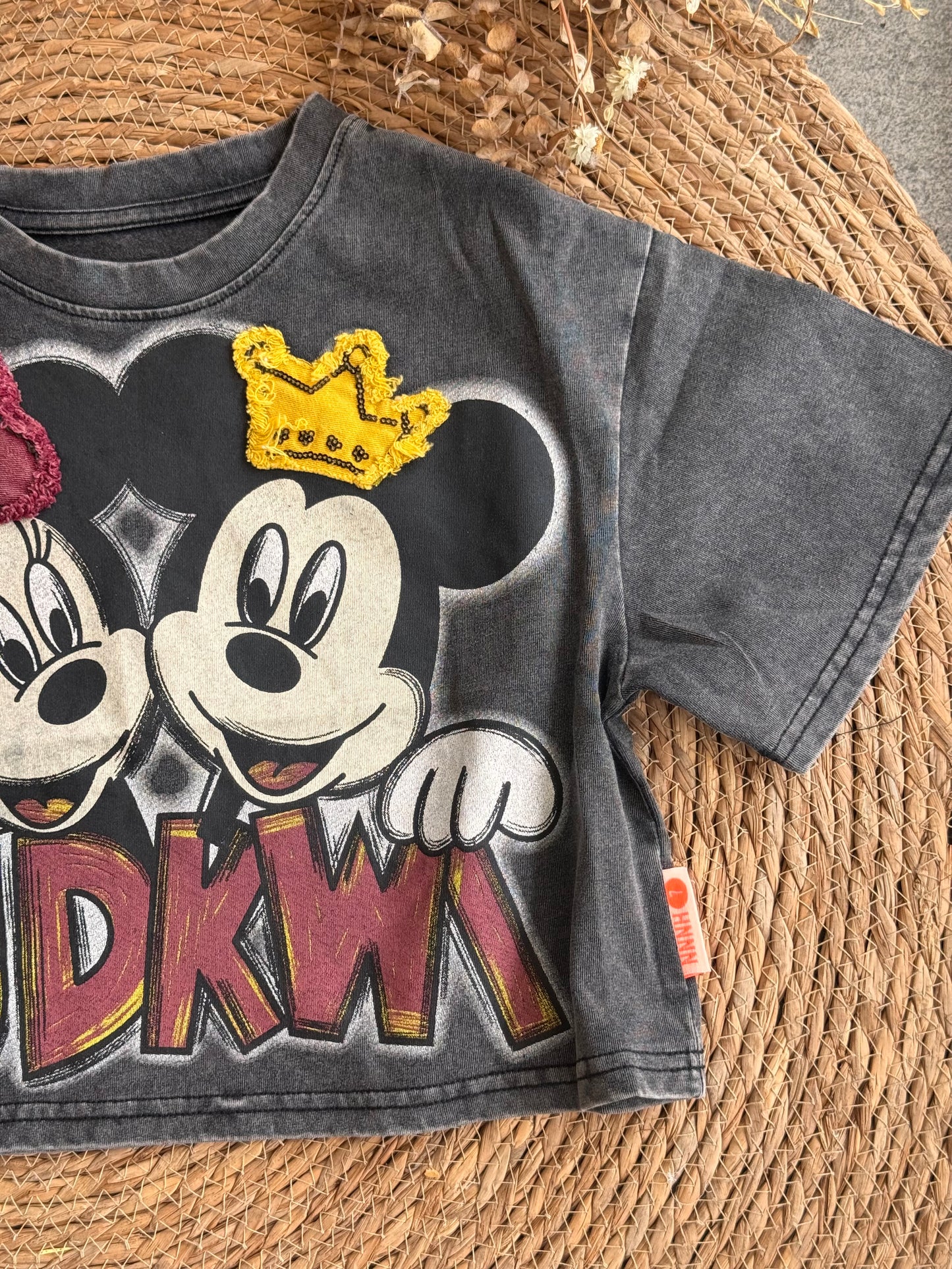 Mickey Mousse Tshirt-Grey