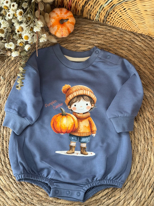 Pumpkin Catcher baby Romper