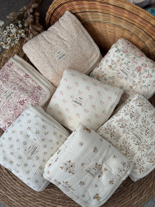 Vintage Bloom Blankets