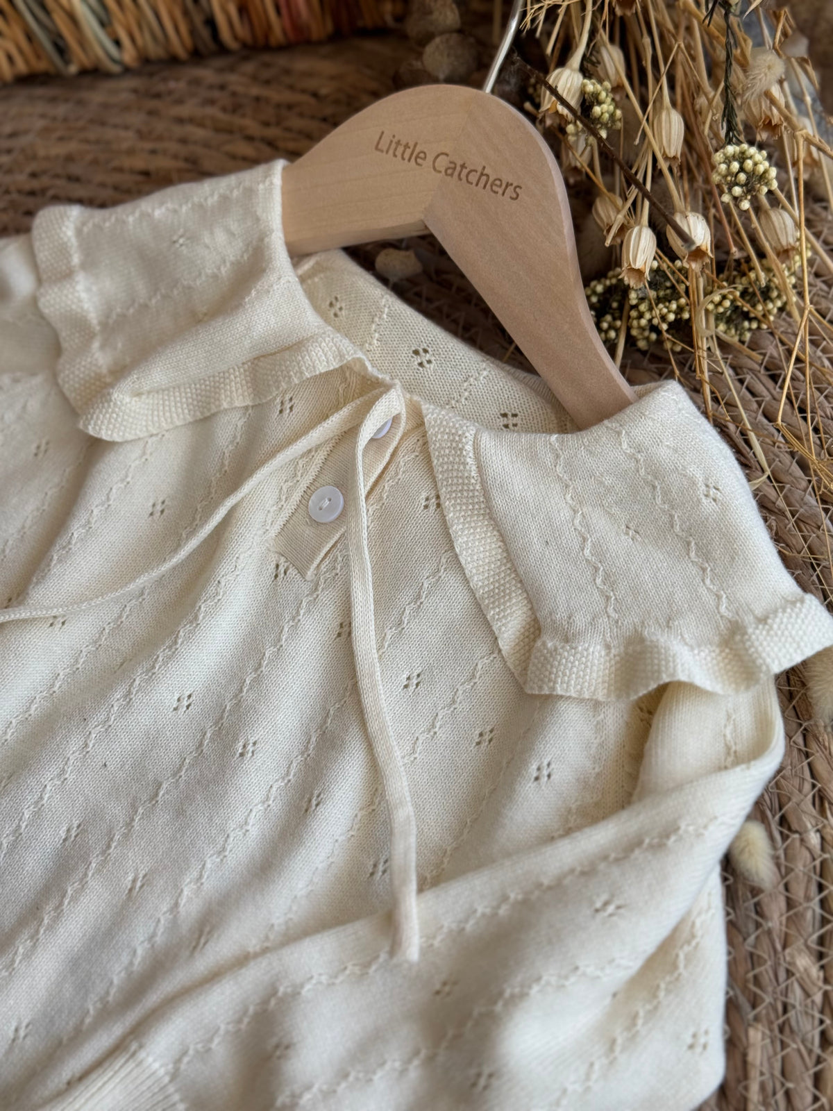Ruffled Collar Top