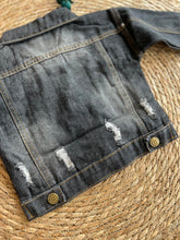 Load image into Gallery viewer, Trendy Denim Jacket-Black
