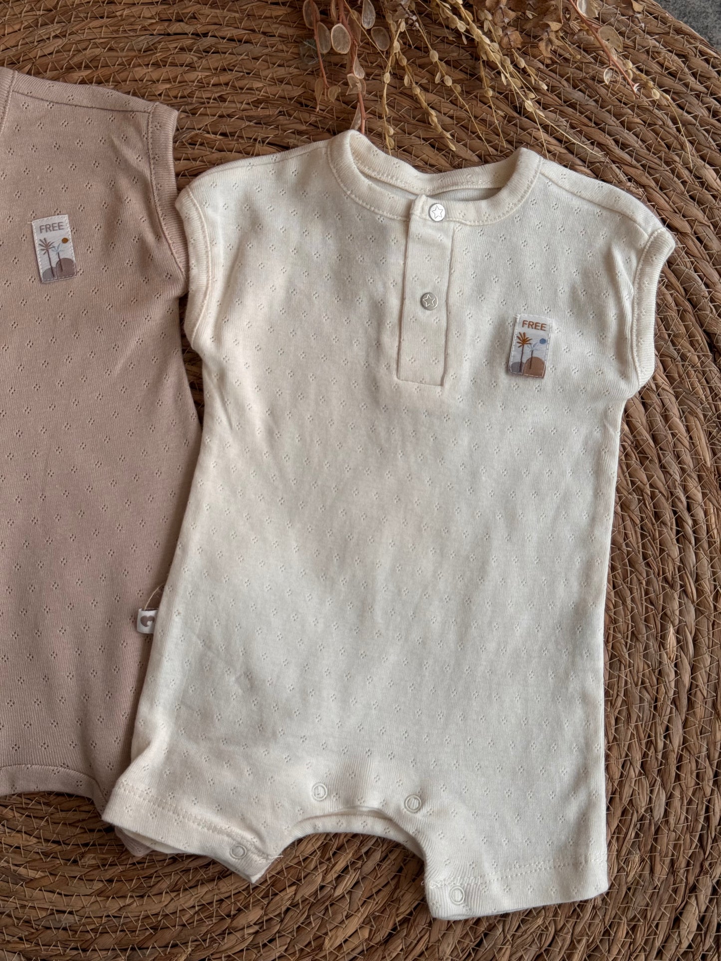 Essential Knit Henley romper