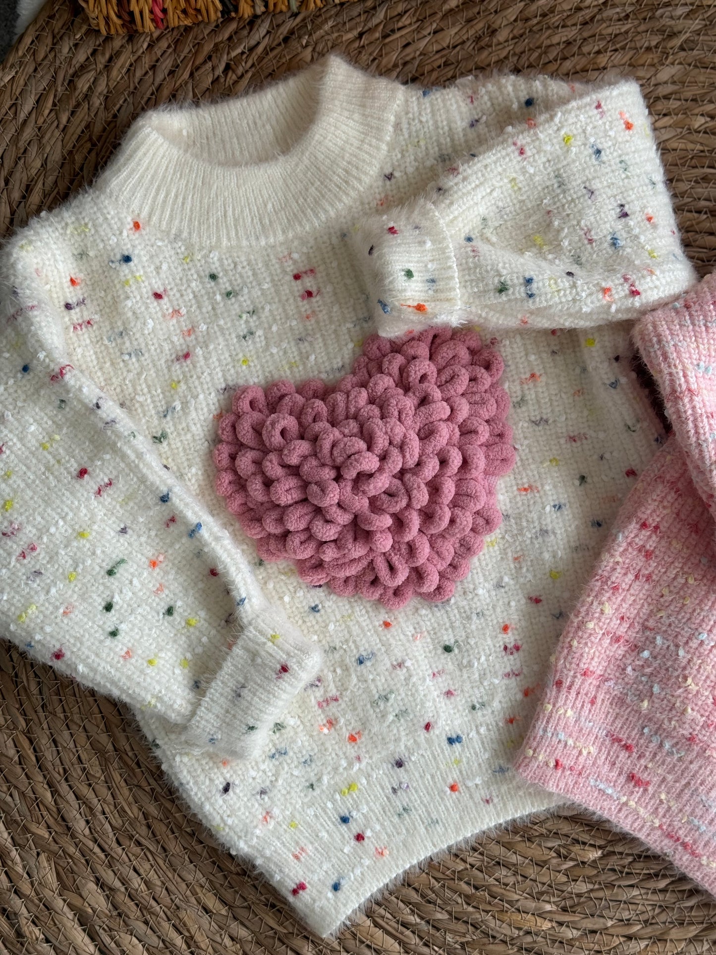 Heart Plush Sweater