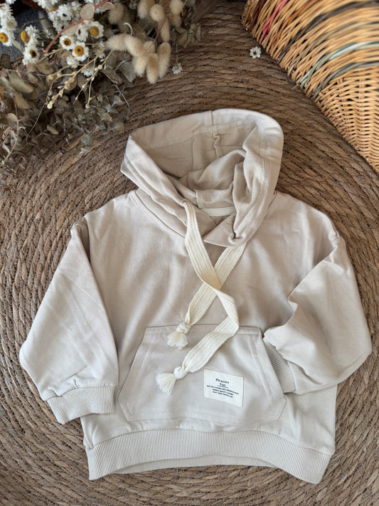 Cream Cozy Oversized Hoodie