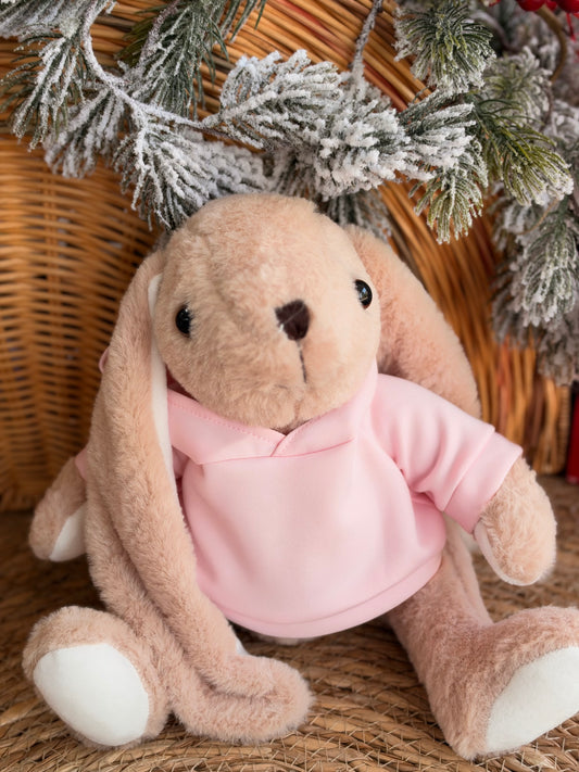 Lou Bunny-Hoodie Light Pink