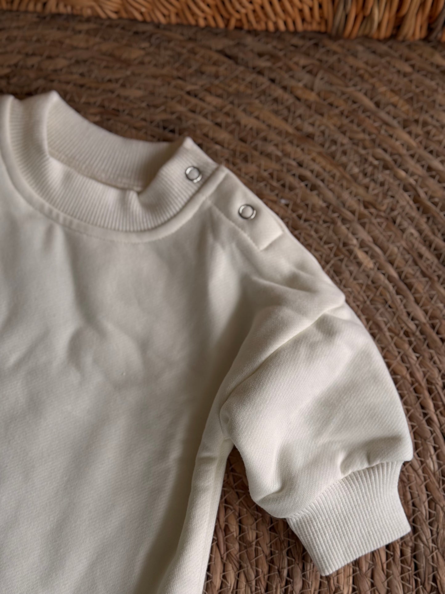 Cozy Fleeced Overall - White