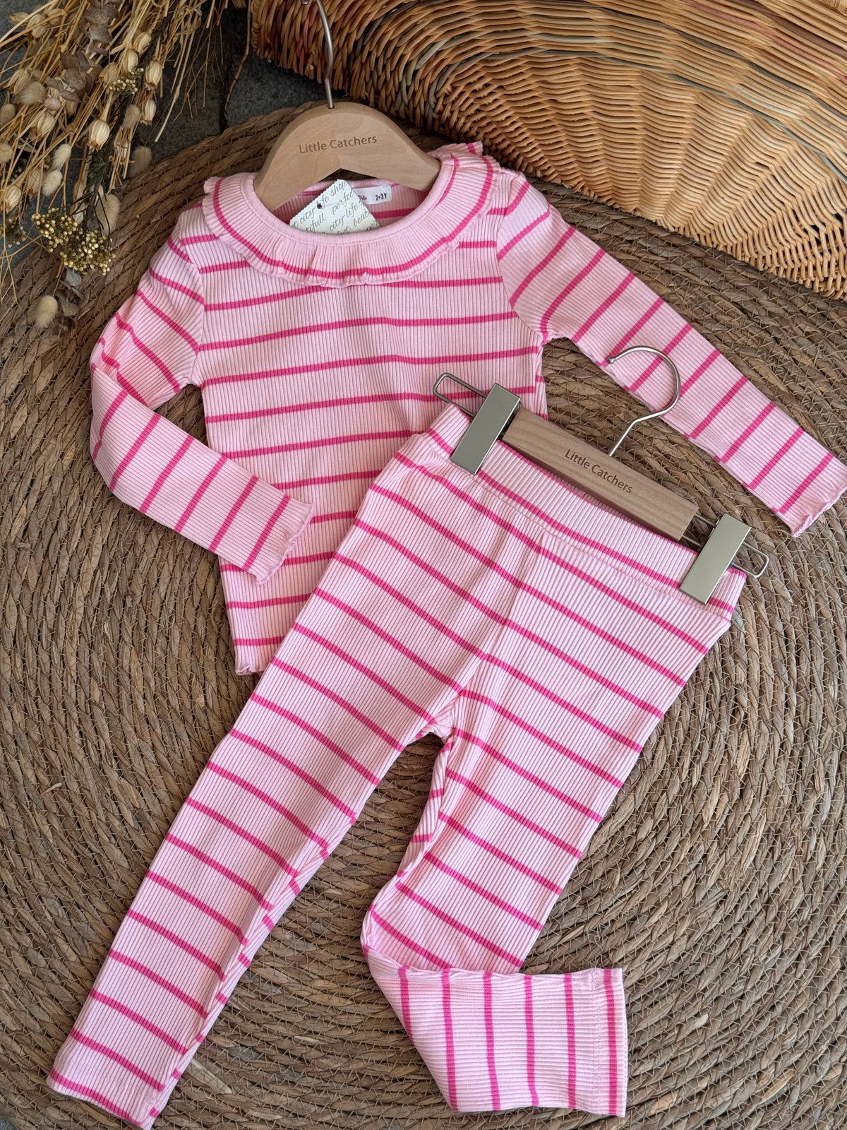 Striped Set -Pink