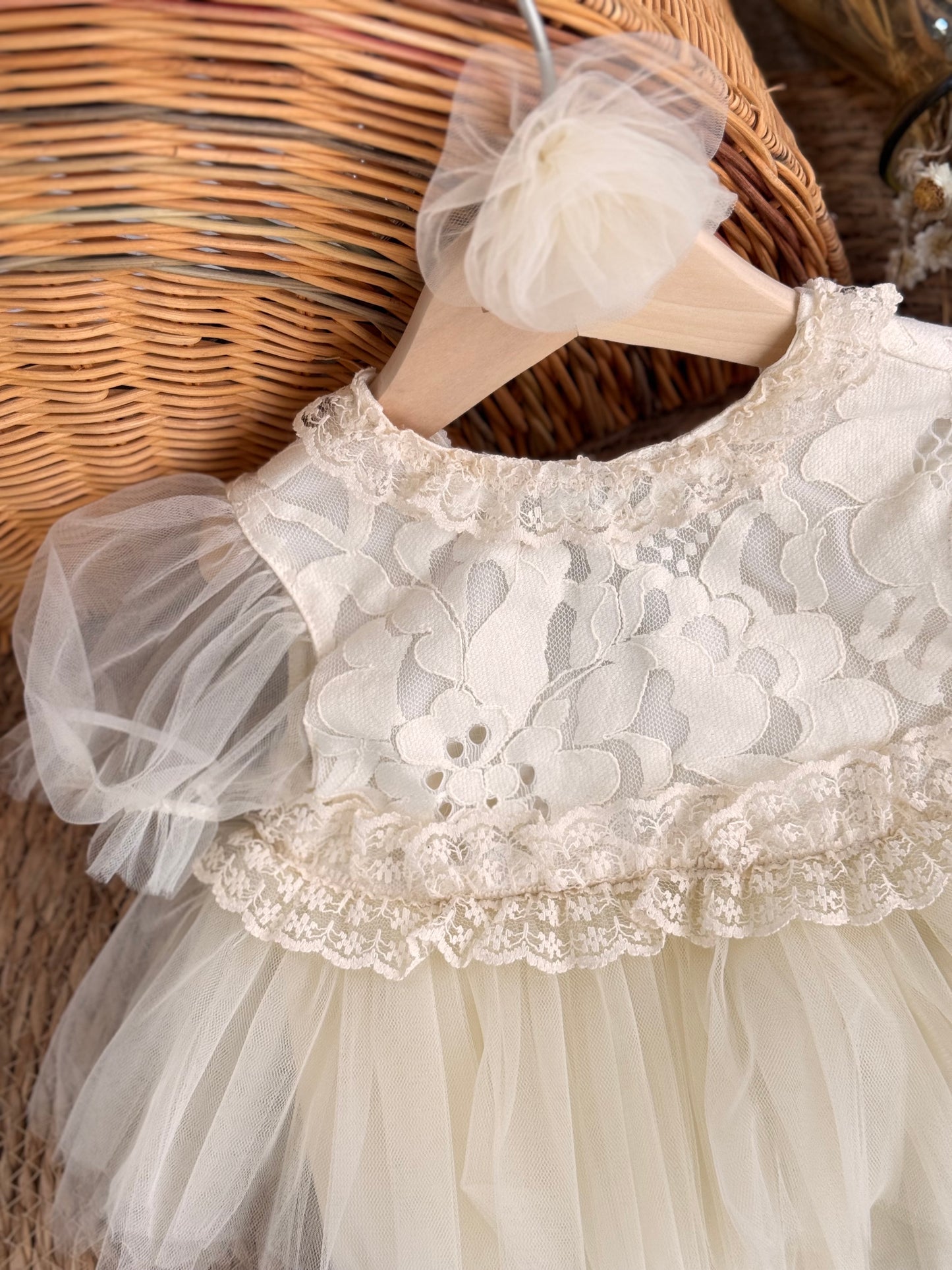 Vintage Pearl Tulle Set