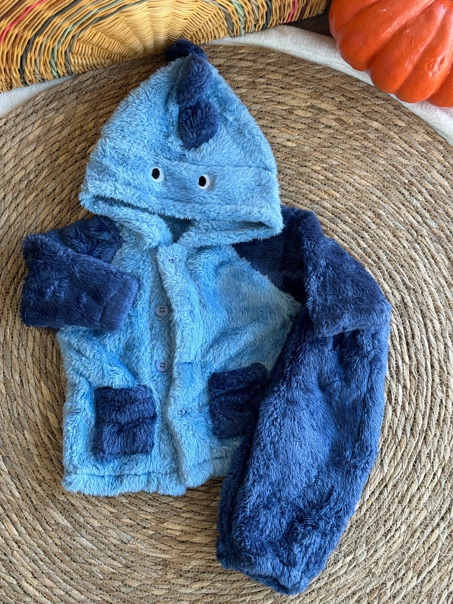 Dino Plush Pj - Blue