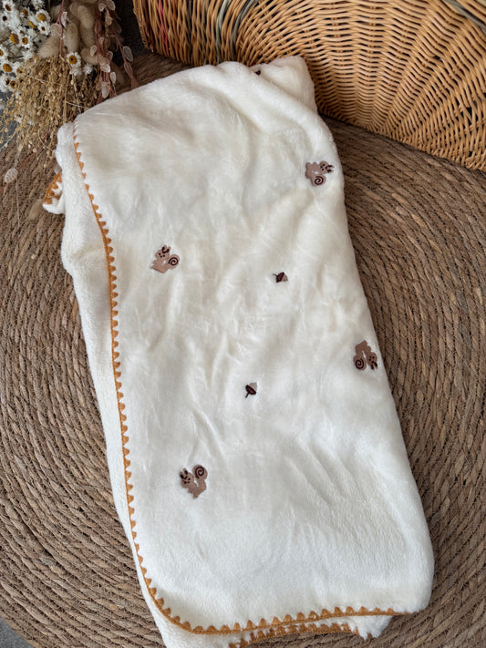 Squirrel Velvet Blanket