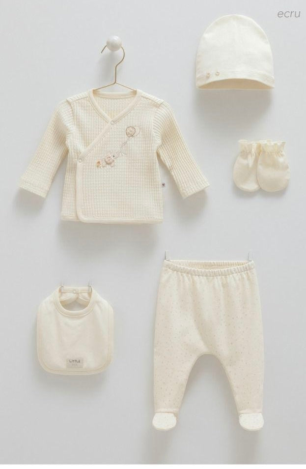 Elephant Dreams Hospital Set Of 5pcs-ecru