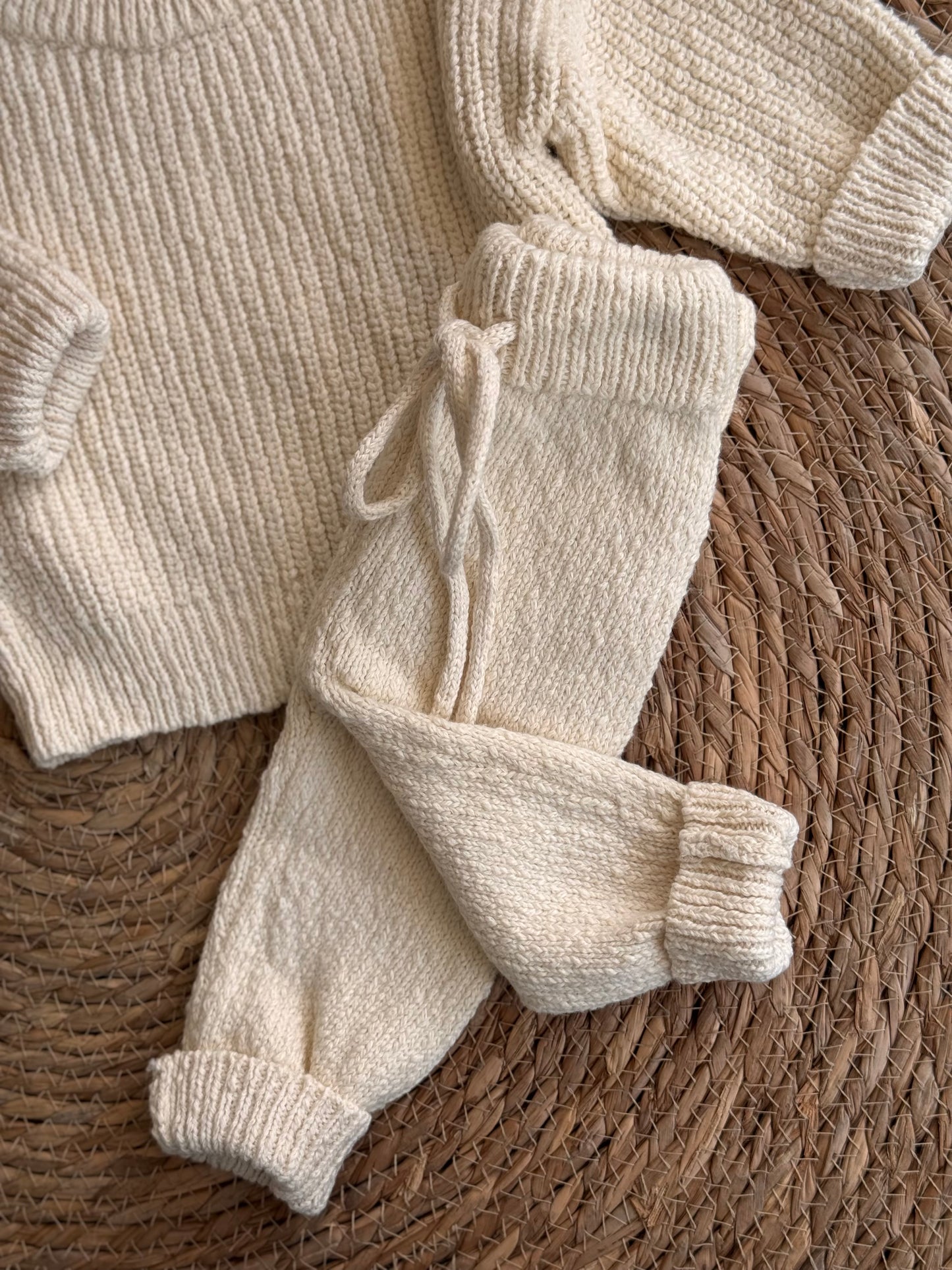 The Cozy Cotton Knit Set
 – Off White