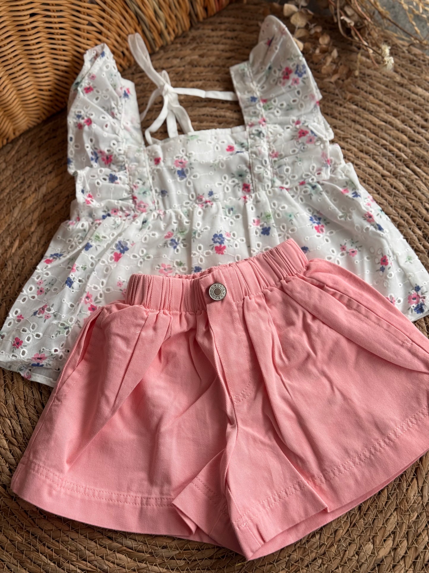 Floral Ruffle Top & Shorts