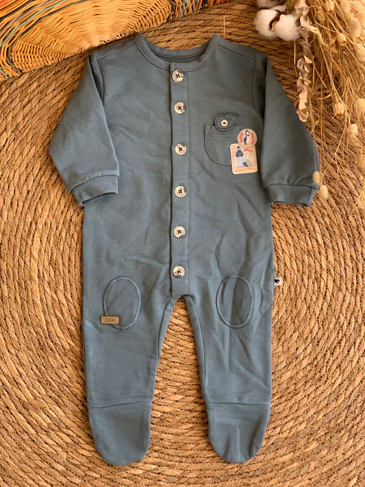 Petey Puffin Overall - Petrol