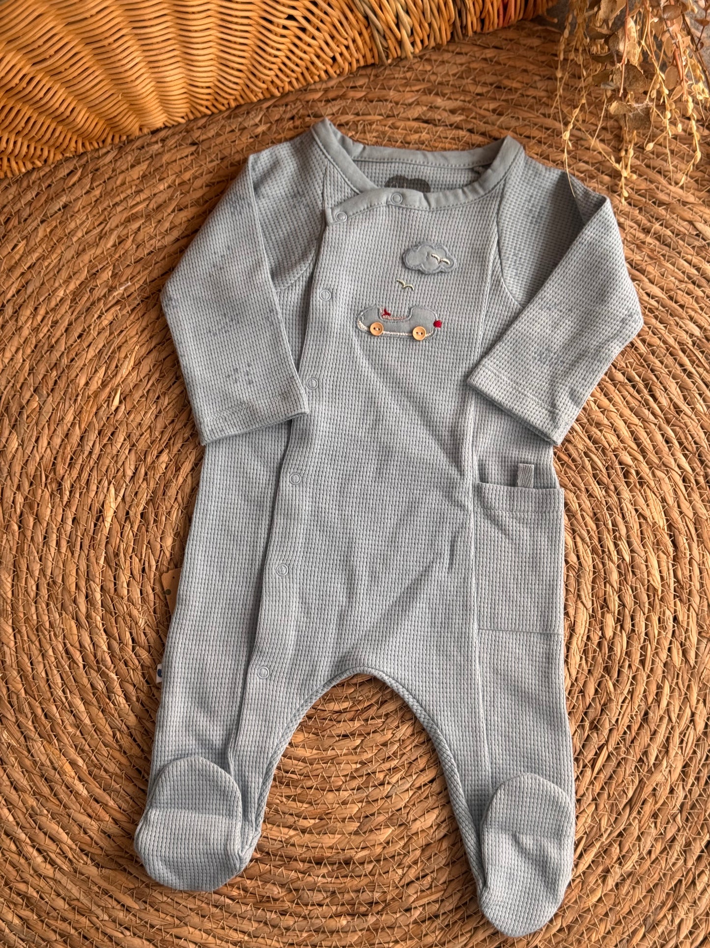 Little Aviator Overall - Blue