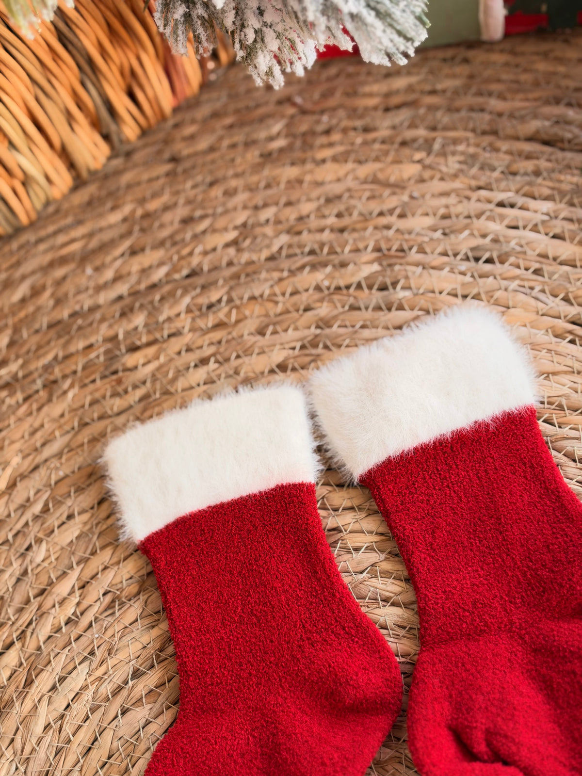 Santa Fuzzy Socks