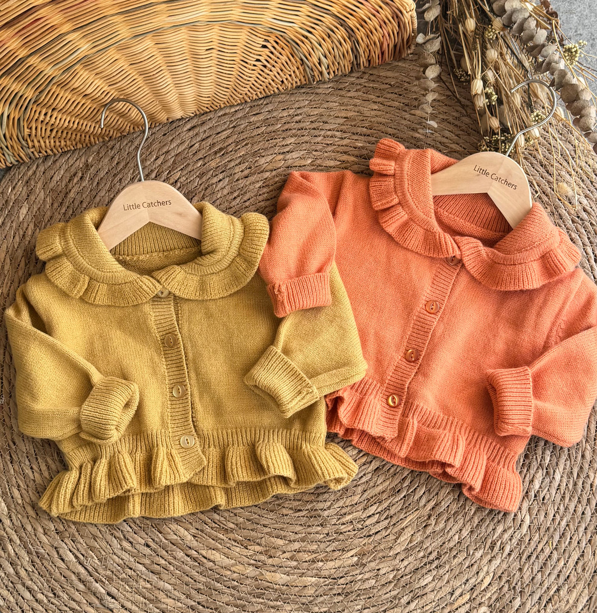 Ruffle Collar Cardigan