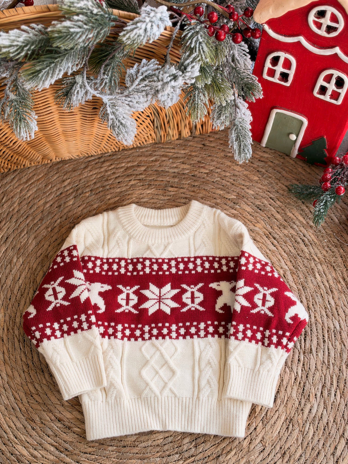 Snowflake Sweater-Offwhite