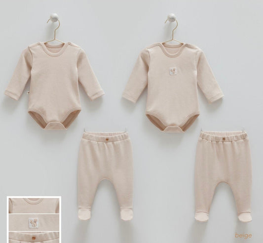 2 Basic Cotton Sets-Beige