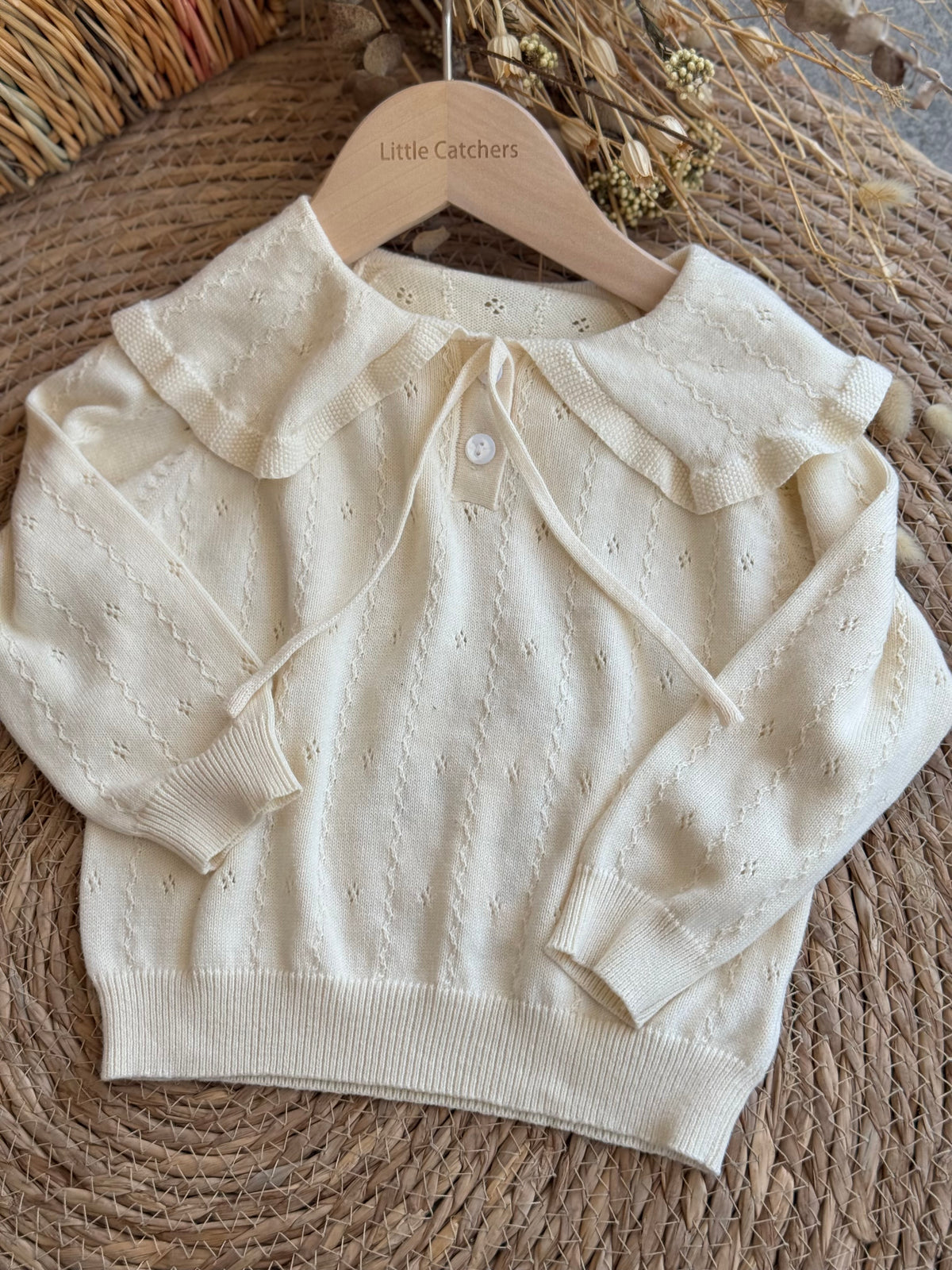 Ruffled Collar Top