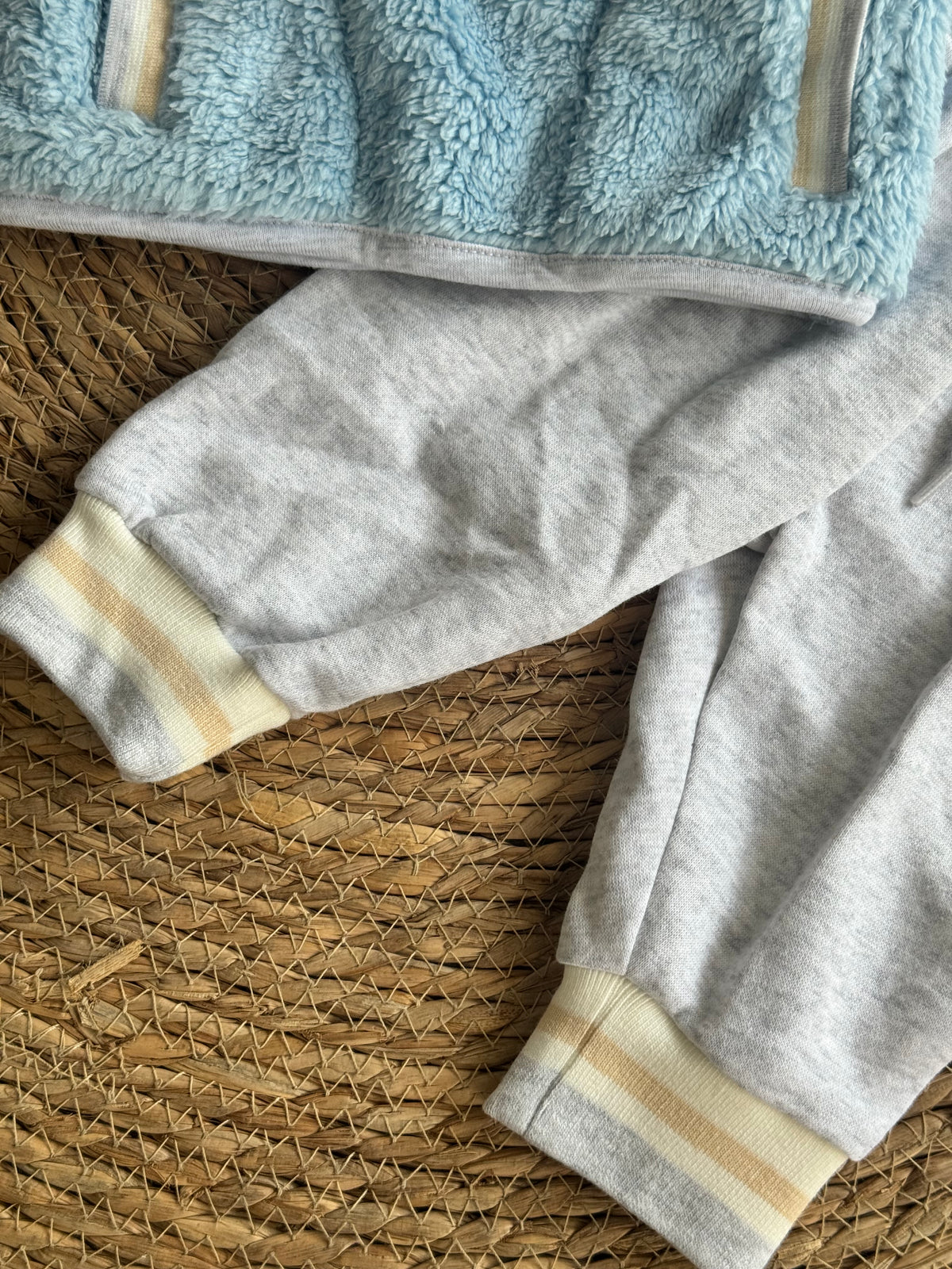 Sherpa Jogger Set - Light Blue