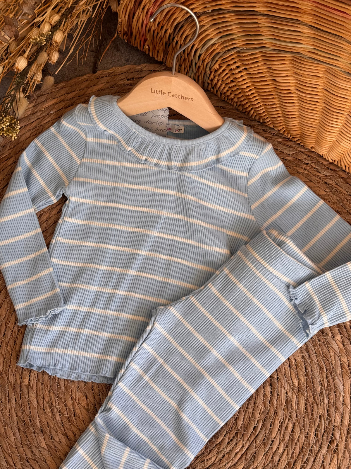 Striped Set-Blue