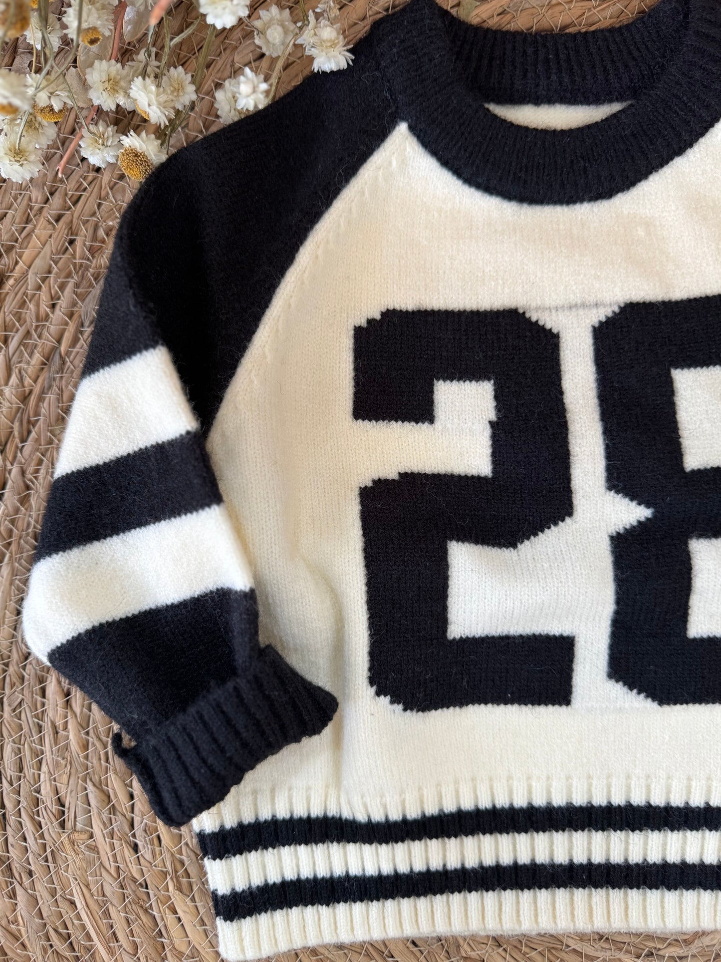 Sporty Stripes Knit Sweater