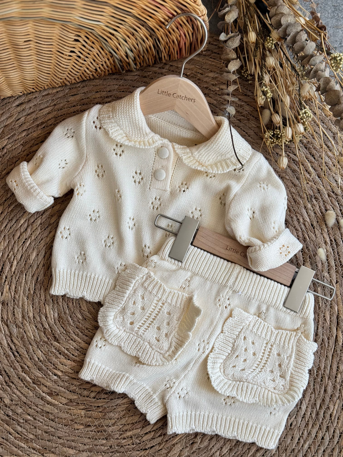 Ivory Knitted Set-Offwhite
