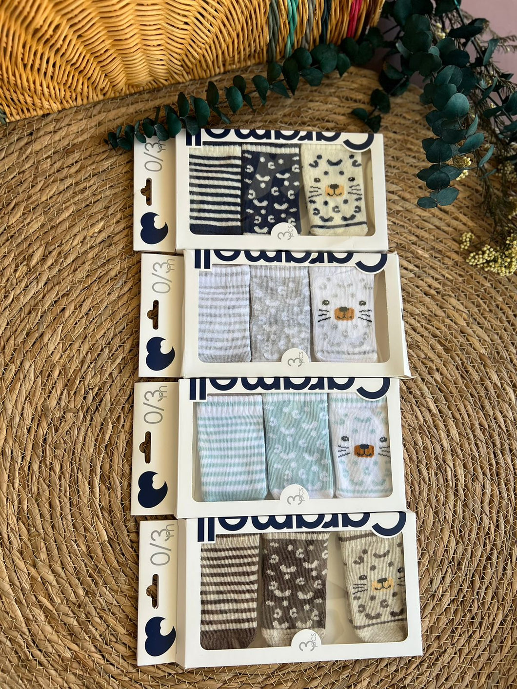 Animal Print Socks-Set of 3