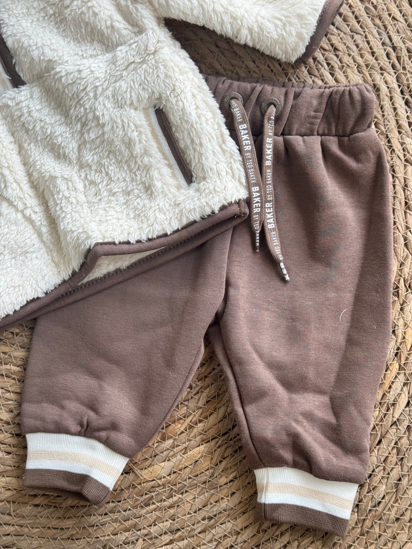 Sherpa Jogger Set - Brown