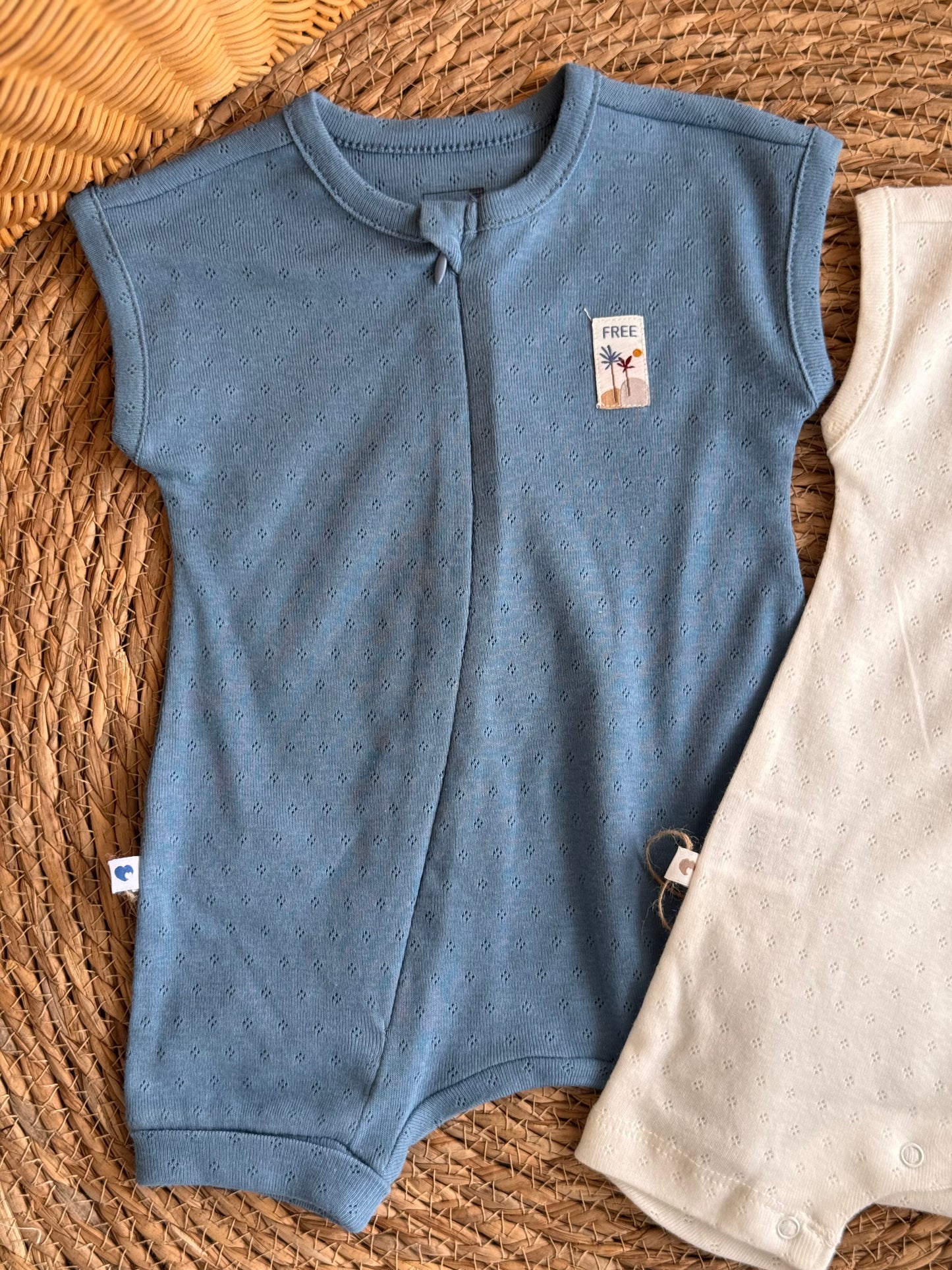 Essential Knit Henley romper