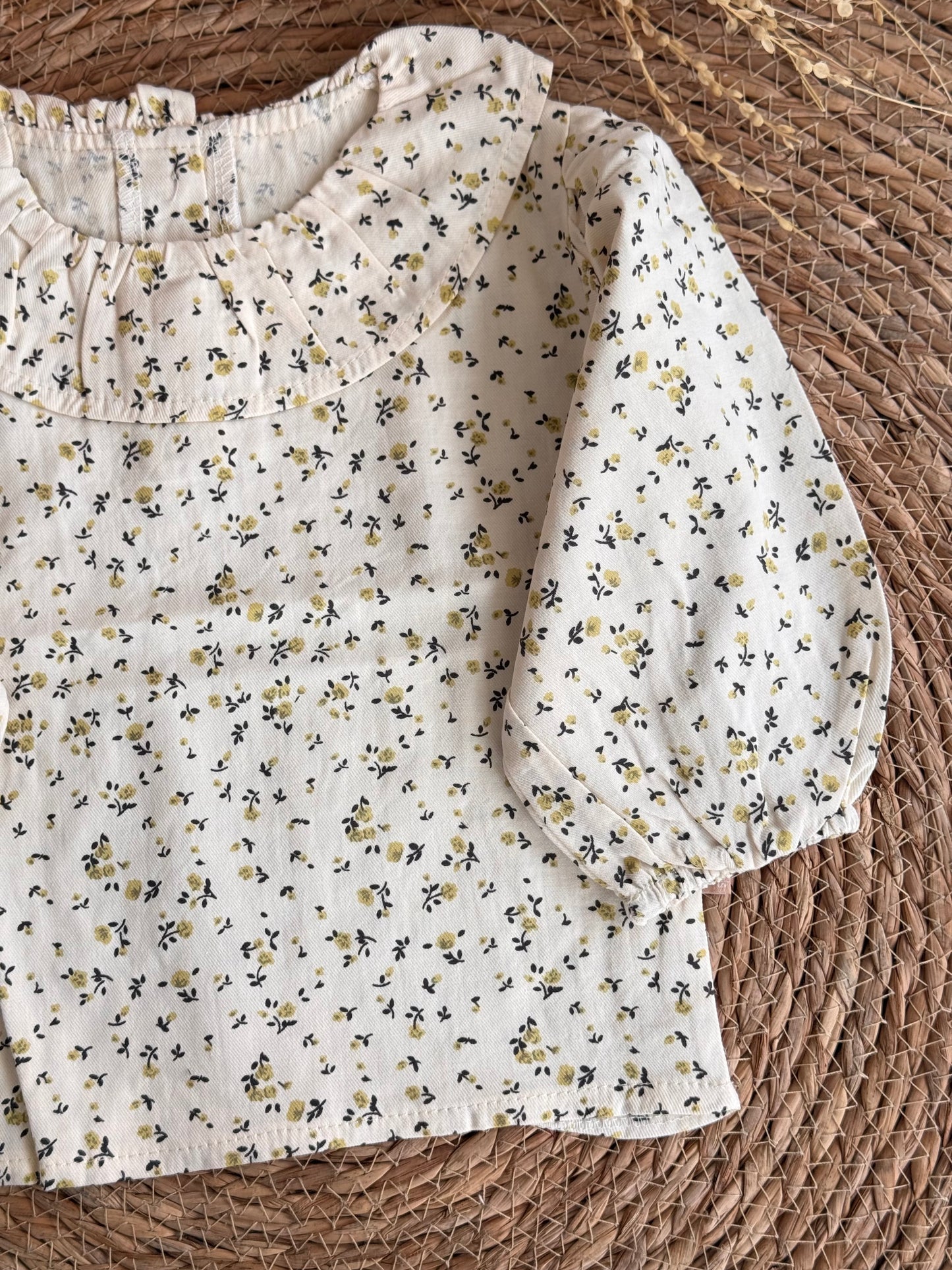 Meadow Ruffle Blouse-Cream