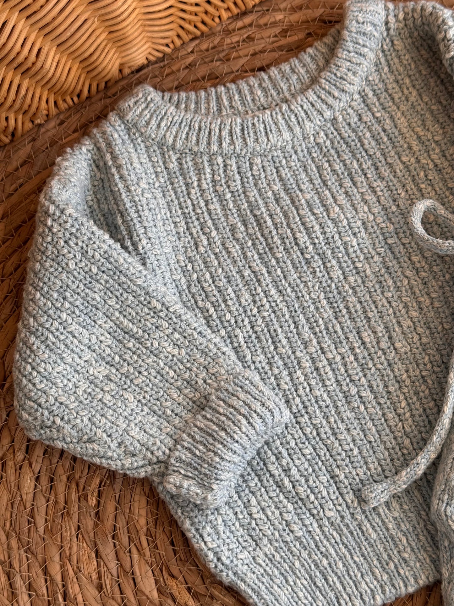 The Cozy Cotton Knit Set
–Light blue