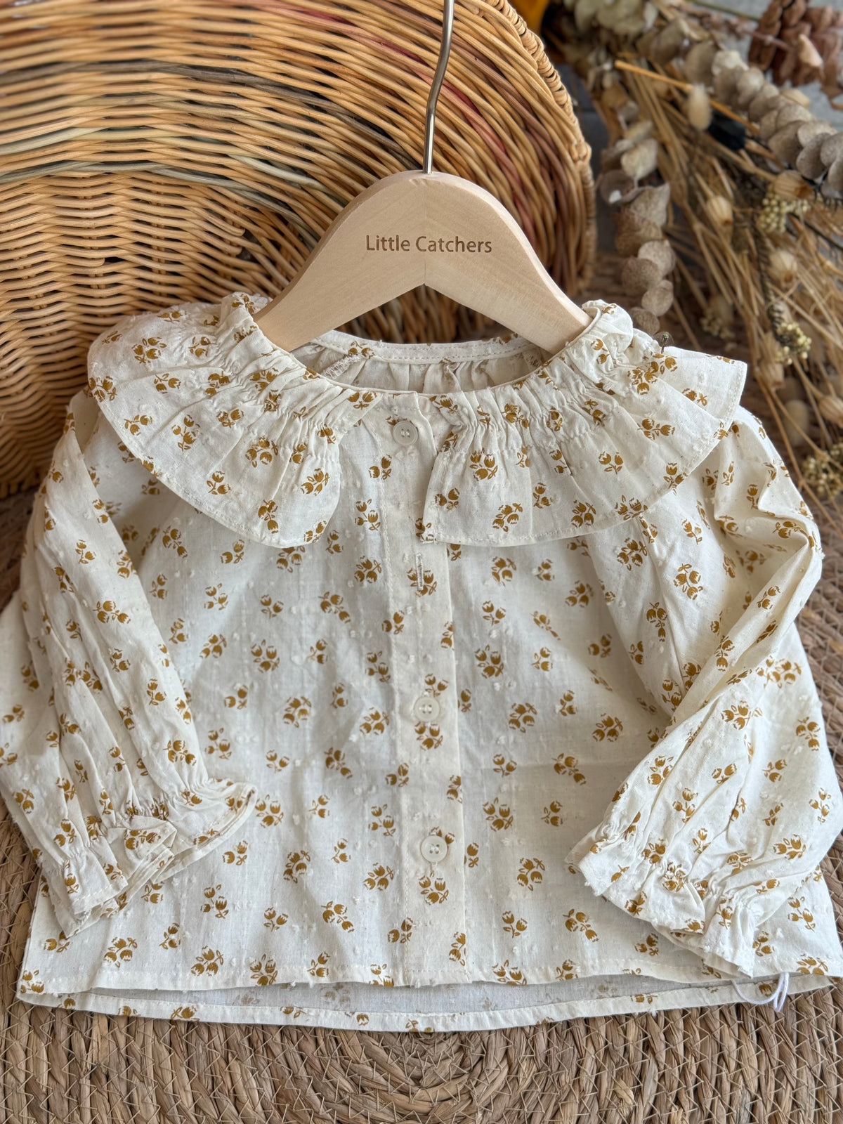 Floral Ruffle Blouse