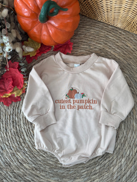 Cutest Pumpkin in the Patch Baby Romper