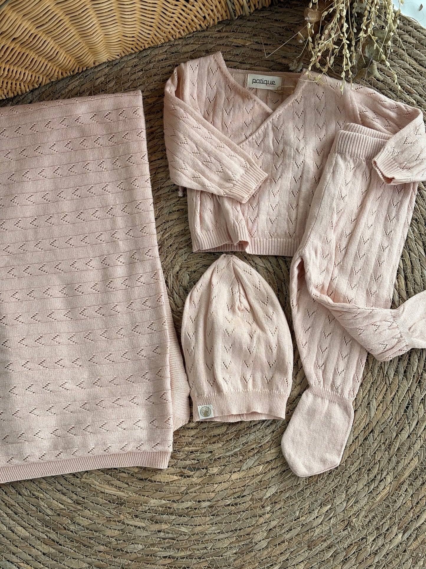 Little Haven Knit Set of 4pcs-Pink