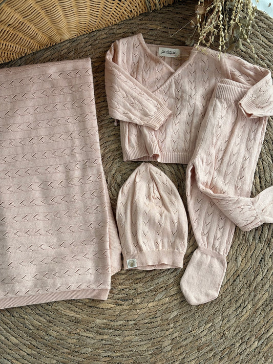 Little Haven Knit Set of 4pcs-Pink