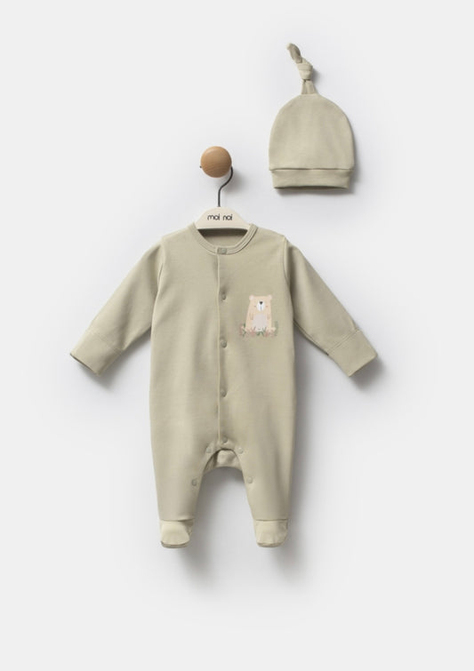 Khaki Overall With Hat