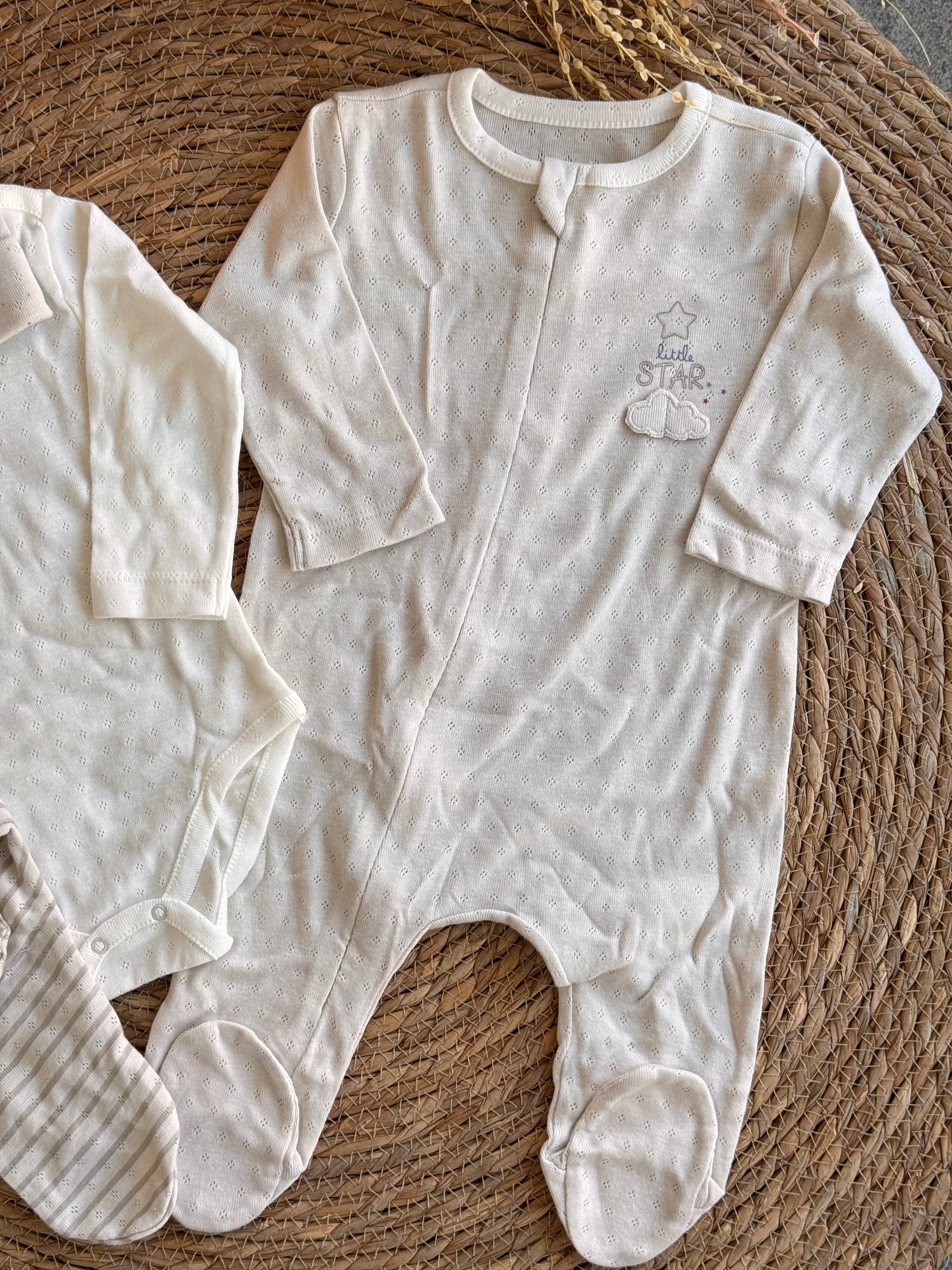 Moon & Star Cotton Set of 4pcs-Beige