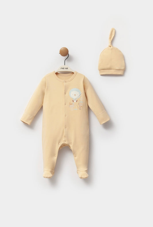 Mustard Overall With Hat