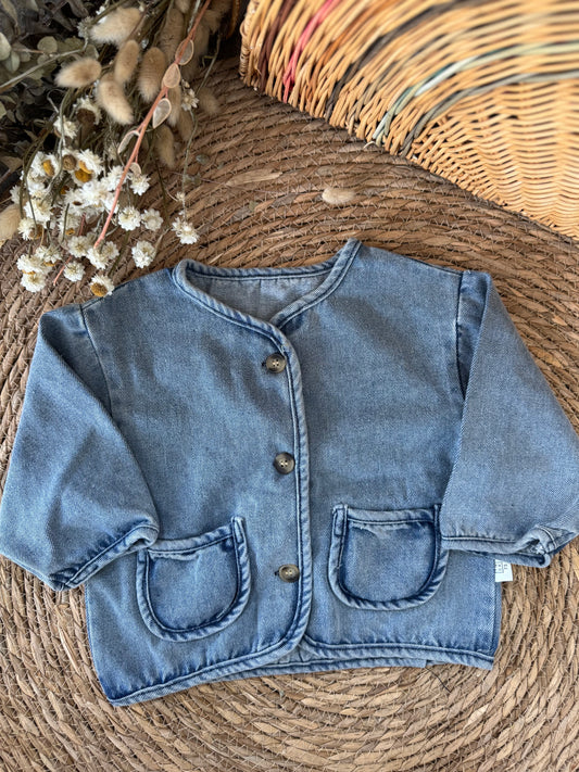 Denim Pocket Baby Jacket
