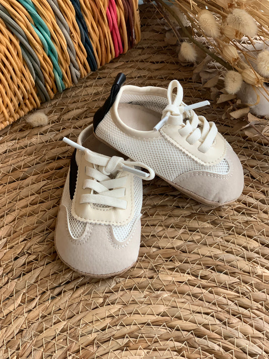 Baby Summer Shoes - Beige And Black